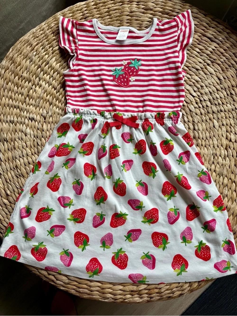 Gymboree Girls Strawberry Dress Sz 7